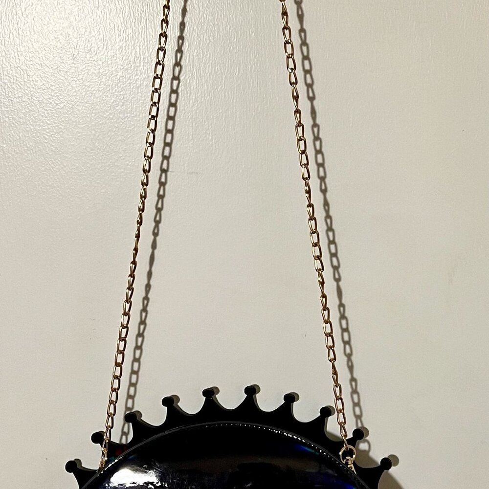 EVIL EYE WITH GOLD CROSSBODY CHAIN ATTACHED-NWOT - Picture 2 of 4